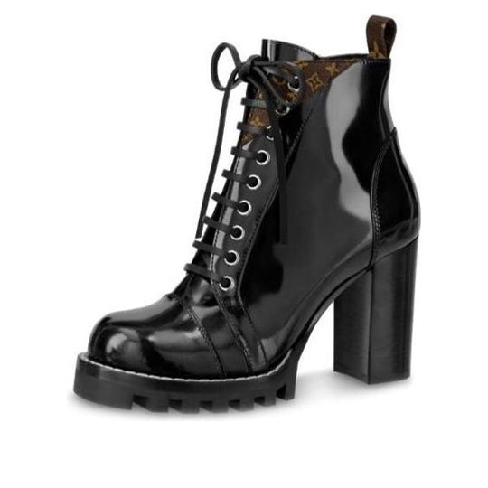 (WMNS) LOUIS VUITTON LV Star Trail Ankle Boots 'Black with Conor Monogram' 1A5MZU