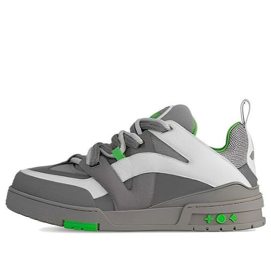 LOUIS VUITTON LV Skate Sneakers 'Grey Green' 1ABZ4R