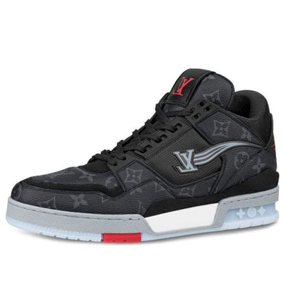 LOUIS VUITTON Trainer Sneakers 'Black Monogram Red' 1A8AAA
