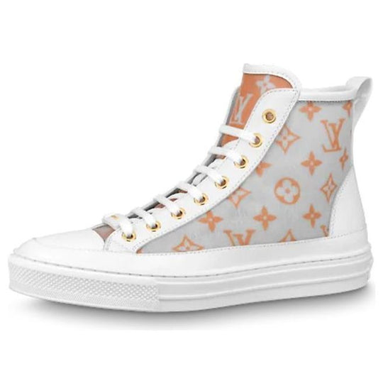 (WMNS) LOUIS VUITTON Stellar Ankle Sneakers 'White Grey Orange' 1A8NK5