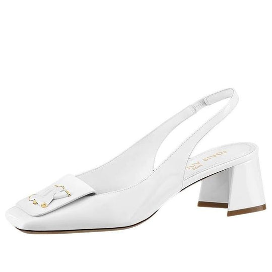 (WMNS) LOUIS VUITTON Shake Slingback Pumps 'White' 1AB0UP