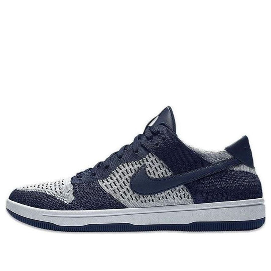 Nike Dunk Low Flyknit 'College Navy Platinum' 917746-400