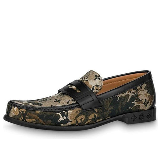 LOUIS VUITTON Loafers 'Brown Camouflage Monogram' 1A8J3I