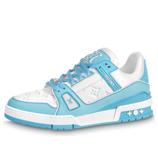 LOUIS VUITTON LV Trainers 'White Monogram Blue' 1ABOFI