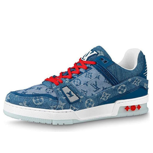 LOUIS VUITTON Trainers 'China Exclusive Denim Blue Red' 1A8TSK