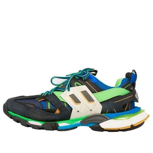 Balenciaga Track Trainers Sports Shoes Black/Green 542023W1GB31067