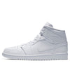 Air Jordan 1 Mid 'Triple White 2019' 554724-129