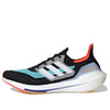 adidas Ultra Boost 21 Running Shoes 'Black White Pulse Aqua' S23867