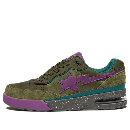 (WMNS) A BATHING APE Road Sta 'Olive Green Purple' 1I30-291-006-PG