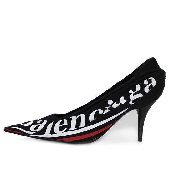 (WMNS) Balenciaga Campaign Logo Pumps 'Black' 495777W06001091