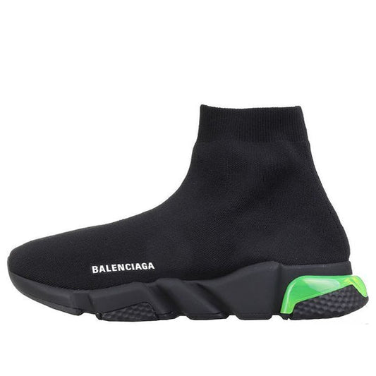 Balenciaga Speed Sneaker 'Clearsole - Black Fluo Yellow' 607544W2DBL1171
