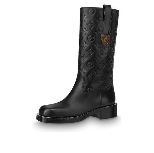 (WMNS) LOUIS VUITTON DOWNTOWN Boots 'Black Monogram' 1A95GS