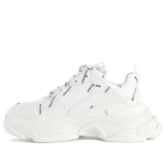 (WMNS) Balenciaga Triple S Sneaker 'All Over Logo - White' 524039W2FA19010