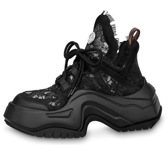 (WMNS) LOUIS VUITTON Archlight 2.0 Platform Sneakers 'Black Lace' 1ABI3P