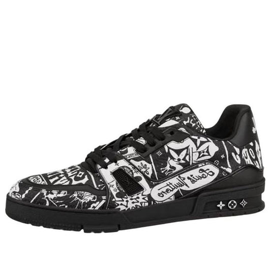 LOUIS VUITTON LV Trainer Sneakers 'Comic Black White' 1AB9WX