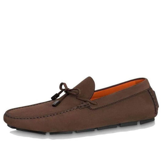 LOUIS VUITTON LV Driver Moccasins Shoes 'Brown with Black' 1ABMRA
