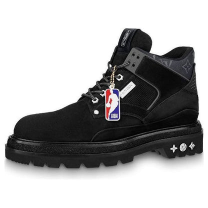 LOUIS VUITTON x NBA Oberkampf Ankle Boots 'Black' 1A8EMQ