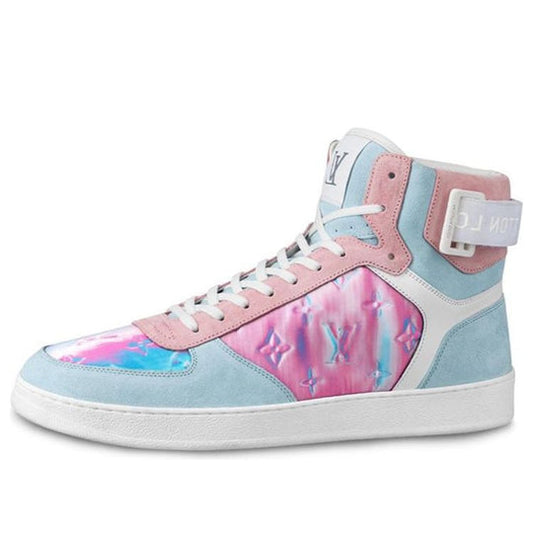 LOUIS VUITTON Rivoli Ankle Sneakers 'Blue Pink' 1A5HEP