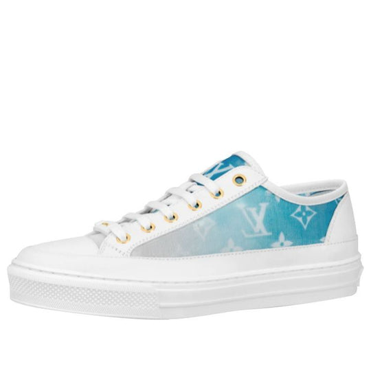 (WMNS) LOUIS VUITTON Stellar Sneakers 'White with Fading Blue Monogram' 1A8SXQ