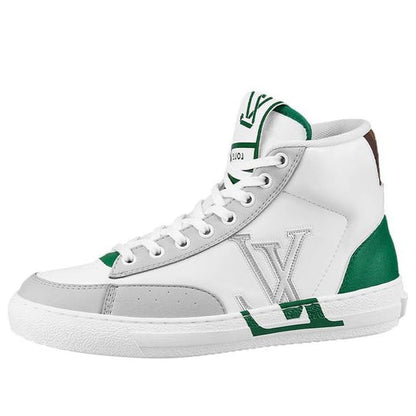 (WMNS) LOUIS VUITTON Charlie Ankle Sneakers 'Grey Green' 1A9S50