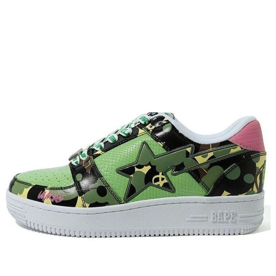 A Bathing Ape Bape Sta 'Camo Green Pink' 1H23-191-911-GREN