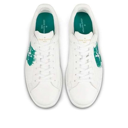 LOUIS VUITTON Luxembourg Sneakers 'White Green' 1A4OGX