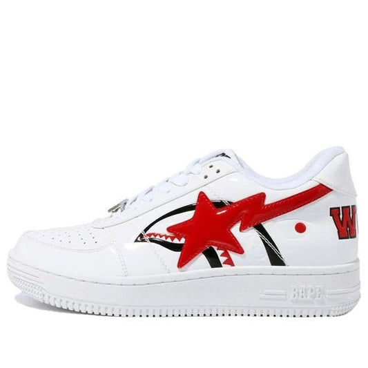 A Bathing Ape Bape Sta Low Sneakers 'Red White' 1F70-191-004RED