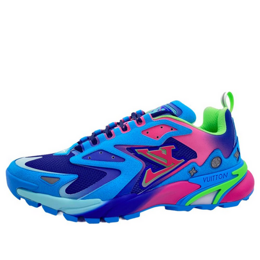 LOUIS VUITTON LV Runner Tatic Sneakers 'Blue Pink Green' 1A9UOL