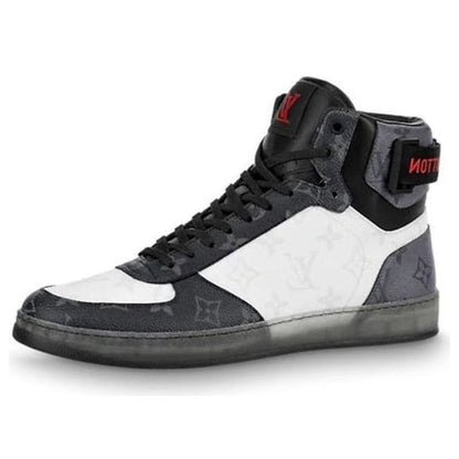 LOUIS VUITTON Tenis Rivoli Sneakers 'White Monogram Ice and Dark Gray Monogram' 1A8V03