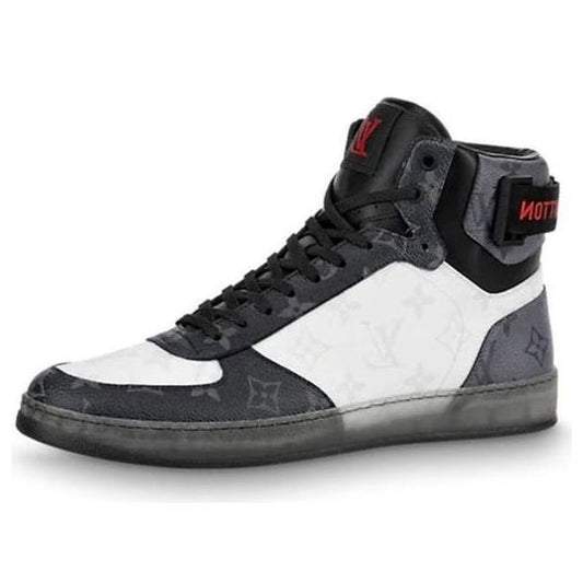 LOUIS VUITTON Tenis Rivoli Sneakers 'White Monogram Ice and Dark Gray Monogram' 1A8V03