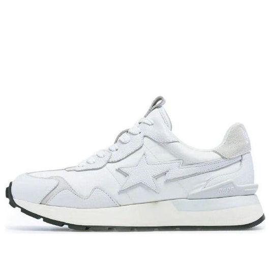 (WMNS) A BATHING APE Road Sta Express Leather Low 'White' 1I70-291-014-WHITE