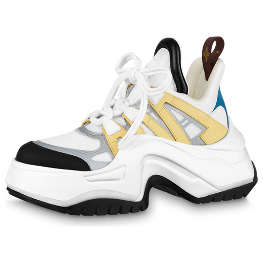 (WMNS) LOUIS VUITTON Archlight 2.0 Platform Sneakers 'White Yellow Grey' 1ABIIC