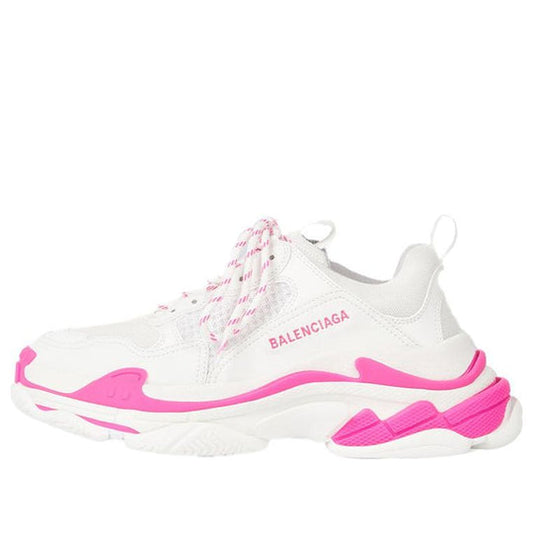 (WMNS) Balenciaga Triple S Sneaker 'White Fluo Pink' 524039W2CA35390