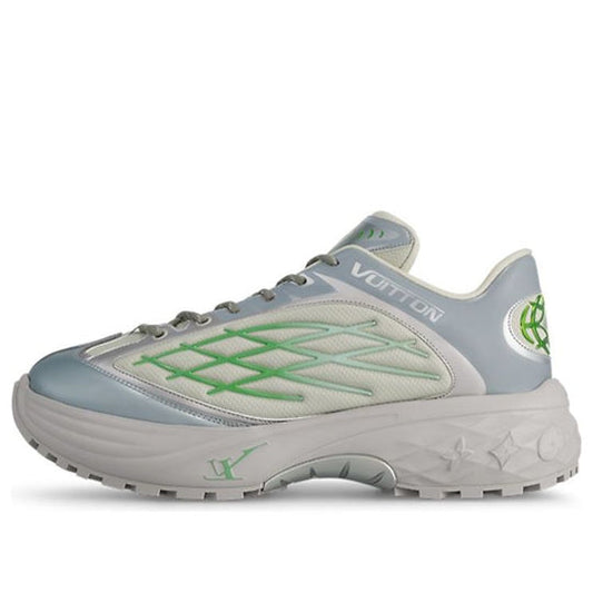 LOUIS VUITTON LV Discovery Lace Up Sneakers 'grey Green' 1ABZ3P