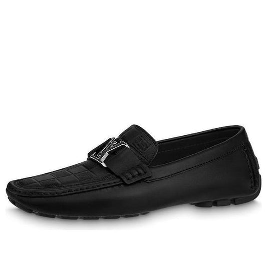LOUIS VUITTON Monte Carlo Moccasin Shoes 'Black Plaid Top' 1ABFVC