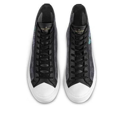 LOUIS VUITTON Tattoo Ankle Sneakers 'Grey' 1A7Q9G