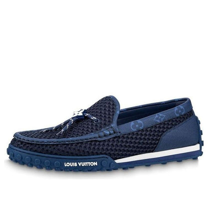 LOUIS VUITTON Racer Moccasins Shoes 'Blue' 1AAQWT