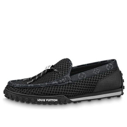 LOUIS VUITTON Racer Moccasins Shoes 'Black' 1AAQVV