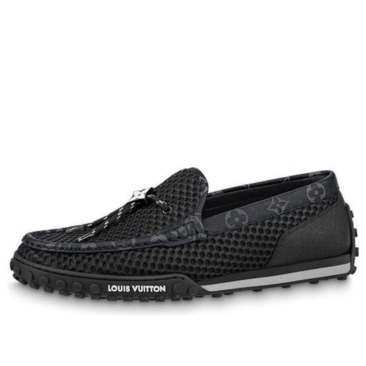 LOUIS VUITTON Racer Moccasins Shoes 'Black' 1AAQVV