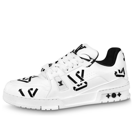 LOUIS VUITTON LV Trainer Sneakers 'White Black' 1AAGXX