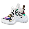 (WMNS) LOUIS VUITTON Archlight Calfskin Printing Sneakers White 1A58BA
