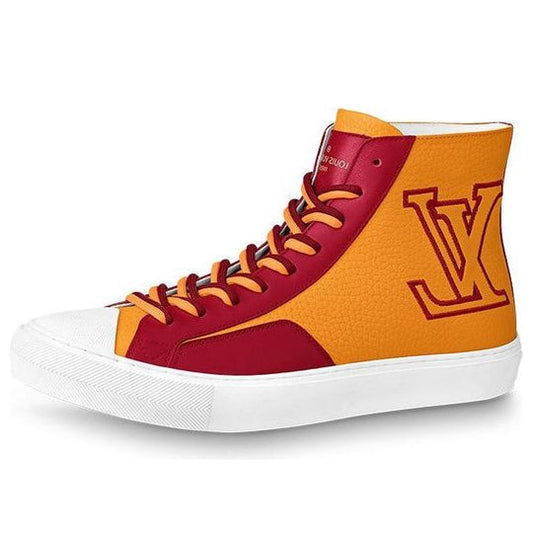LOUIS VUITTON Tattoo Ankle Sneakers 'Orange Red' 1A8XX5