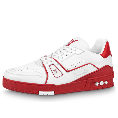 LOUIS VUITTON LV Trainers 'White with Red' 1AAGZO