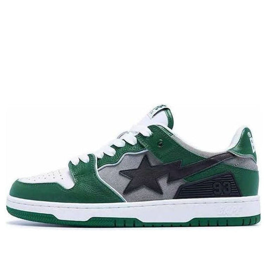 (WMNS) A Bathing Ape Sk8 Sta Low 'Grey Green' 1I80-291-010-GREYG
