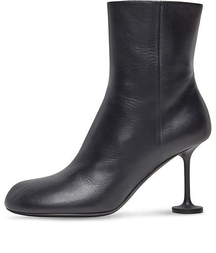 (WMNS) Balenciaga Lady 90mm Ankle Boots 'Black Leather' 701937WBCR01000