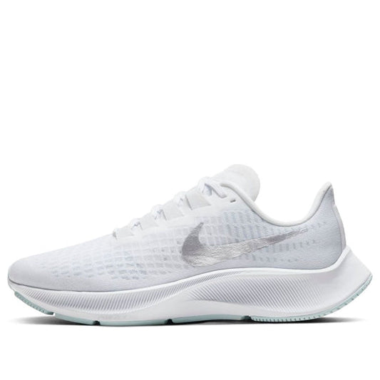 (WMNS) Nike Air Zoom Pegasus 37 'White Metallic Silver' BQ9647-101