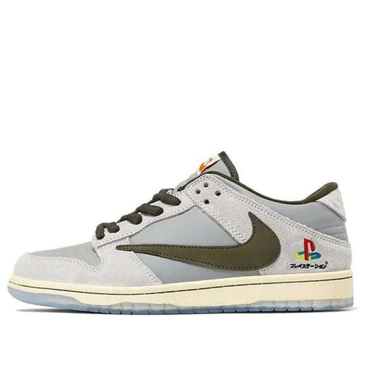 Nike x Travis Scott x PlayStation Dunk Low 'Grey White' DA1638-100