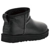 UGG(WMNS)  Classic Ultra Mini LTHR Regen Snow Boots 'Black'